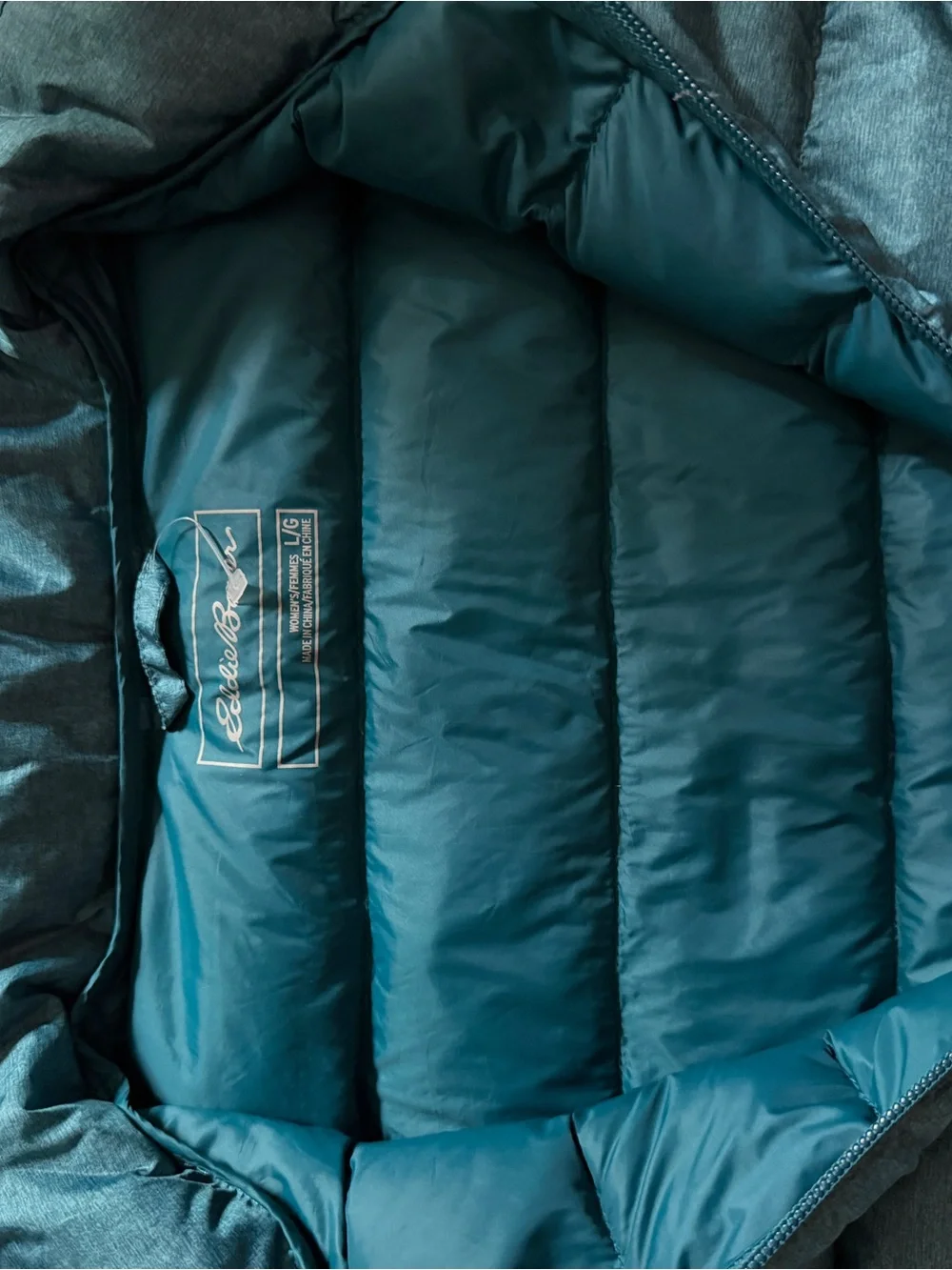 Eddie Bauer Deep Teal Quilted Puffer Vest - Picture 2 of 2